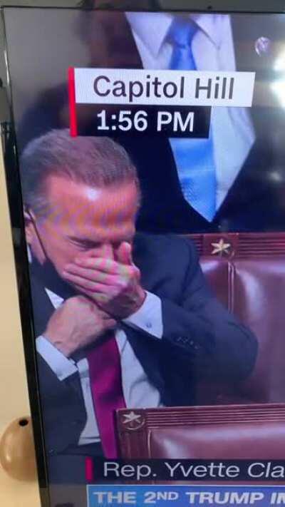 Taking your mask off to sneeze on live TV.