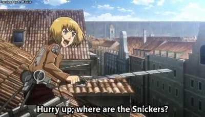 Attack on Titan X Snickers Commercial