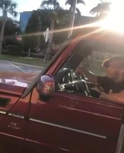 X at a Burger King drive-thru in April of 2018