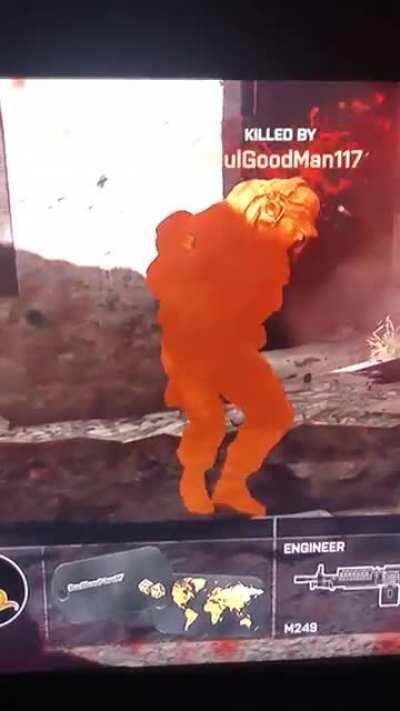 Tap dancing in battlefield