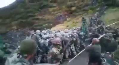 Clash between Indian and Chinese troops when Chinese soldiers tried to cross north eastern state of Arunachal Pradesh of India on 9th December 2022.
