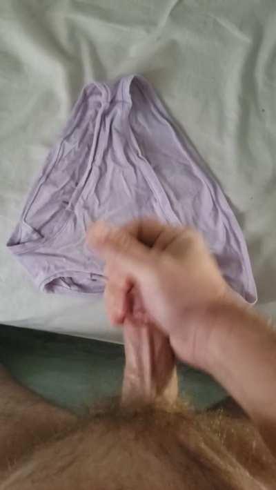 Thick load on panties