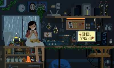 my room in pixels :> created by smolyashi, yours truly