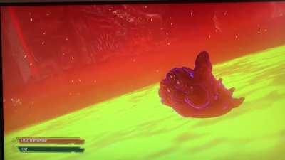Terminator 2 Easter Egg when you die in lava. DOOM Eternal.