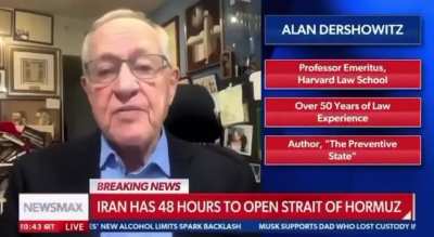 Alan Dershowitz, Jeffrey Epstein’s former attorney, argues that if Trump had been president in 1935-36 instead of FDR the Holocaust wouldn’t have happened because Trump would’ve taken out Hitler and the Nazis.