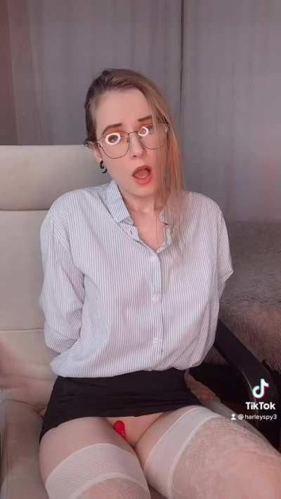 When I came to an interview without panties❤️