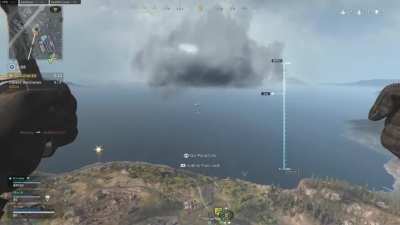 Boat now visible in the sea!