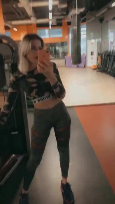 Doing crazy thing in the gym