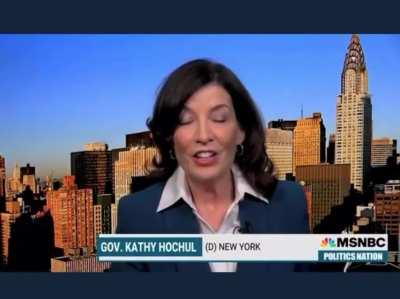Lmao brothers I think I made the best hochul edit so far. She calls you a conspiracy theorist for “denying data” but when you ask her for the data on permit holders committing crimes, “she doesn’t need the data”