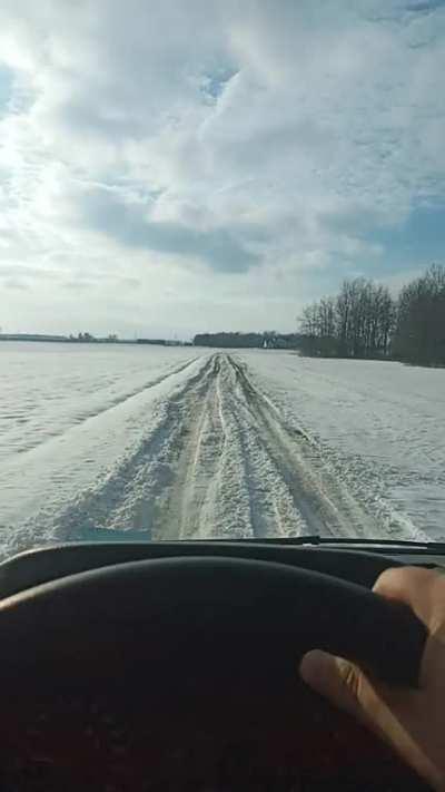 No driveways in the ice and snow they said. Hah