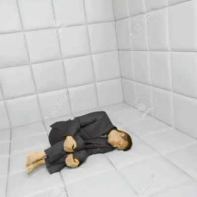 It is only a matter of time before I escape this padded prison. Run.