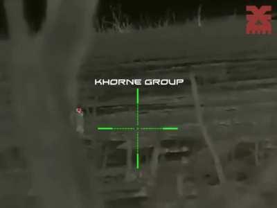 Ukrainian sharpshooter taking out enemies