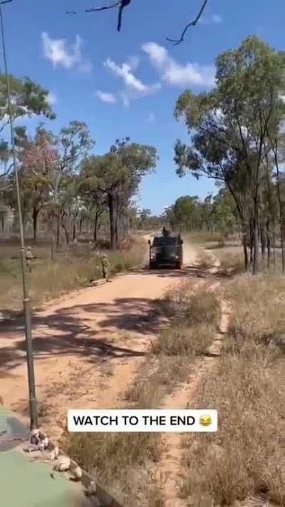 Bushmaster launching drone