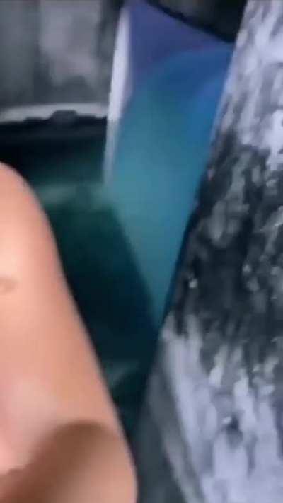 Underground swimming pool in the old mansion of Pablo Escobar