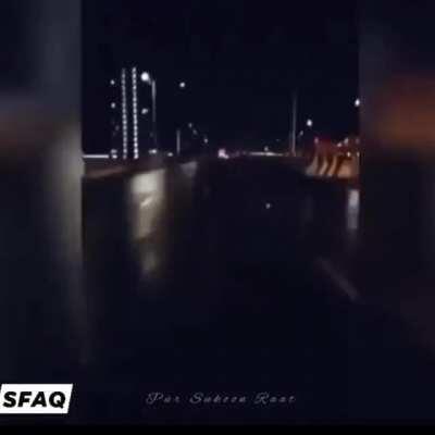 [NO SPOILERS] This just happened when it rained in our area. Someone dubbed the dark soundtrack over it.