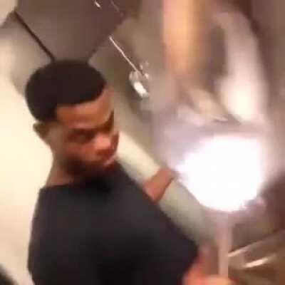 i find it funny how he pulls out a comically large spoon