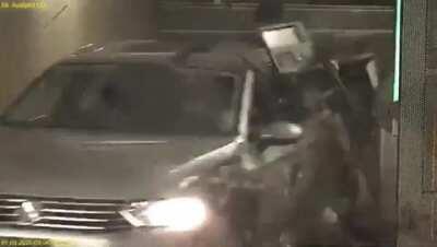 Nikita Mazepin enters the tunnel at Monaco, Practice Session 1