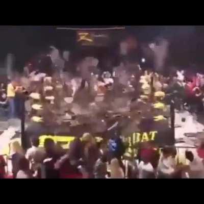 HMFT after I get taken down by over a hundred steel folding chairs