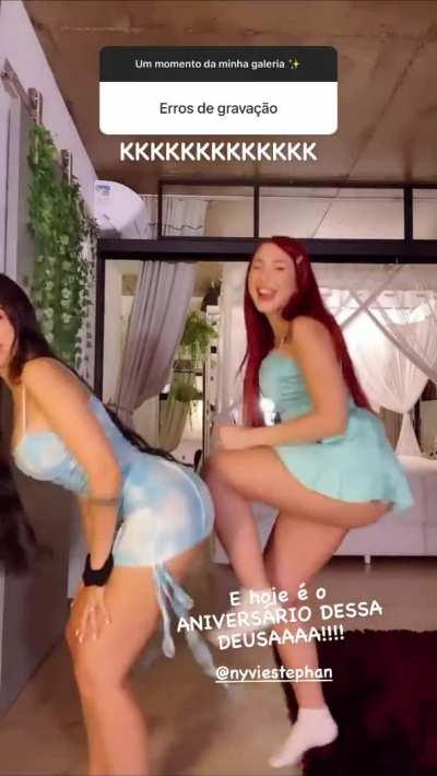 Nyvi Estephan e Diana Zambrozuski