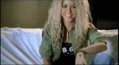 Shakira licking her toe