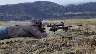 Shooting at 700 yards.