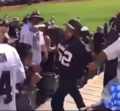 tries some karate moves