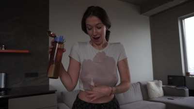 Wet, wild, and ready to make a mess