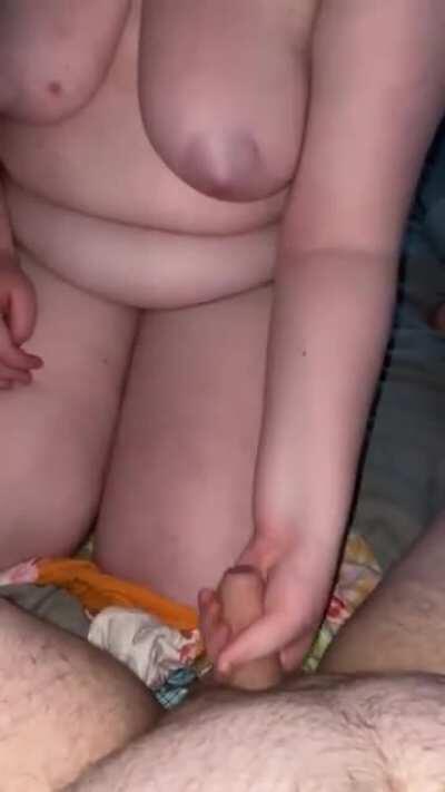 Baby, is taking care of her man 😉