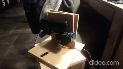 Today I reached the first milestone to build my autonomous sentry gun!