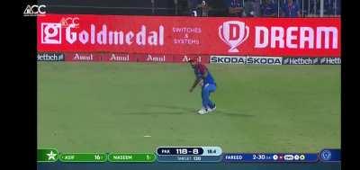 Did Fareed called Asif Ali a 