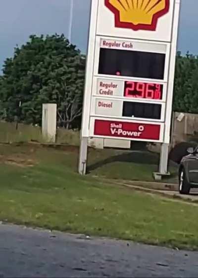 An exponential growth curve, in real-time