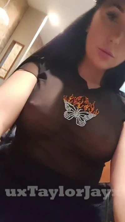 I felt so exposed in this top and being pantyless but I really shouldn’t have tasted myself with him right there, I 100% got carried away in the moment