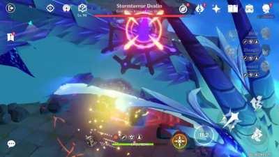 Something my Anemo Traveler can do that my Geo Traveler cant😅 artifacts at the end