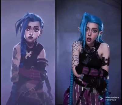 Amazing Jinx cosplay by @seeuxiaorou