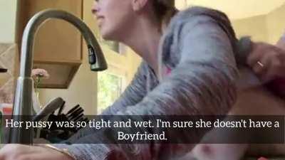 Fucking my sis over the sink