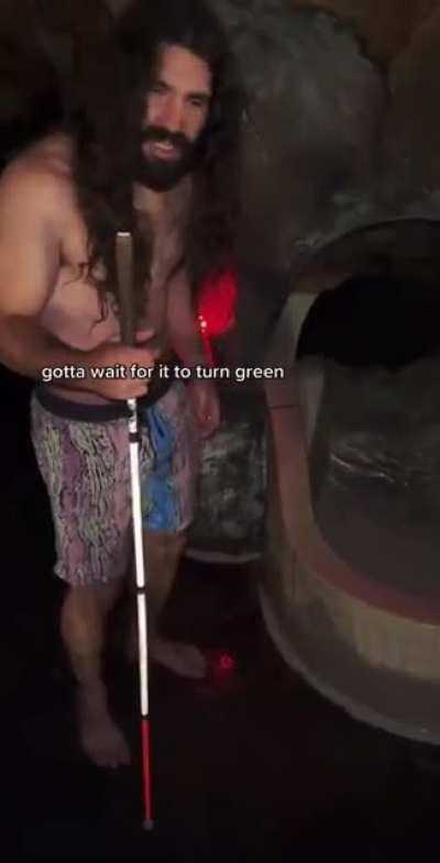 This guy's energy at the water park!