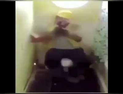 Let him shit in peace