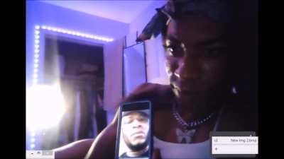 Dominant ebony shemale with a strong fit body.