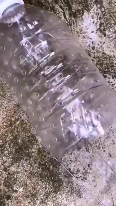 Try to do this with the empty bottle in your home