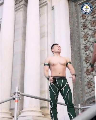 HMRB whilst I race up these 100 steps, oh yeah why don't you balance upside down on my head as I do it!?!