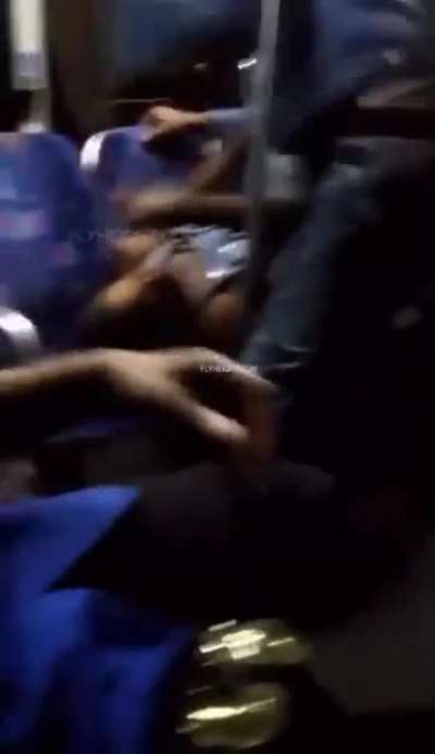 Man takes out an entire generational rage on woman for touching him.