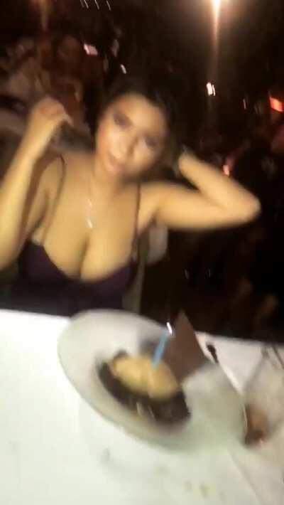 Friend Can't Help But Grab A Feel