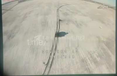 Footage from one of the Russian FPV drones that was affected by electronic warfare during the renewed Kursk offensive