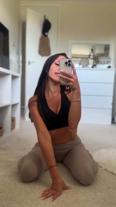 Stretching always ends playful.. (oc)