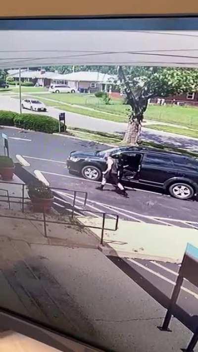 We just got some new bushes this weekend and as I viewed the cameras today, I saw this. Wtf man