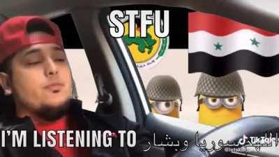 Stumbled upon this on tiktok.. N7na rjalak ya Bashar!!!