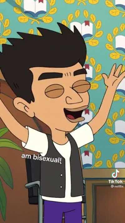 Bicons coming out on TV 📺 💖💜💙