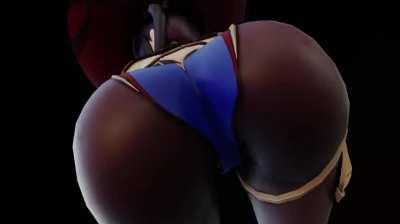 Mona showing off her delicious ass [Genshin Impact]