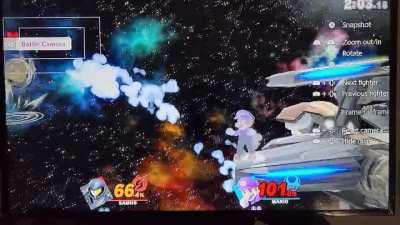 Mario x Samus double spike KO's