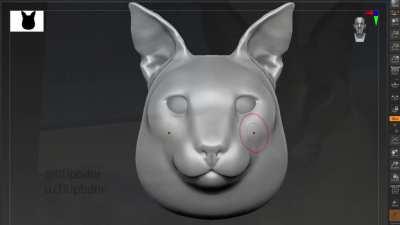 He is finished. Big Floppa Ball, 3d-printable model. [OC]